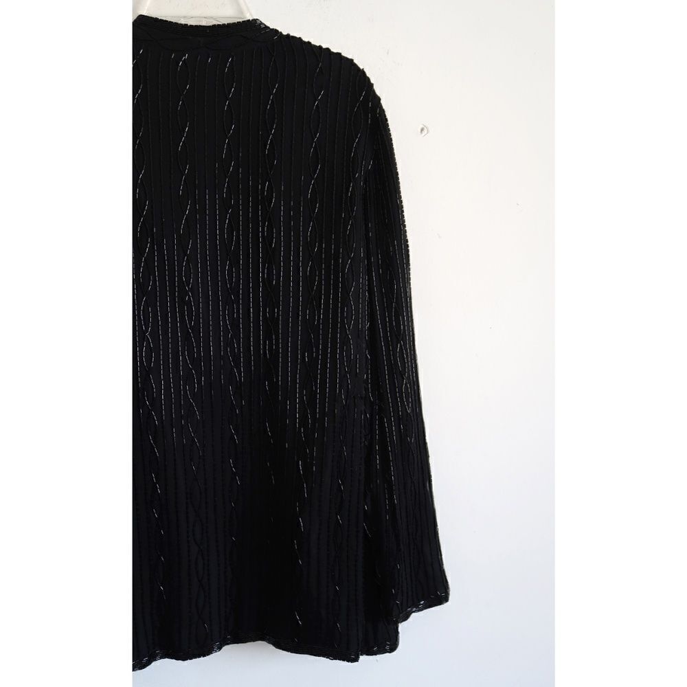 Windsmoor Black Beaded Silk Jacket - Size Small - Picture 6 of 9